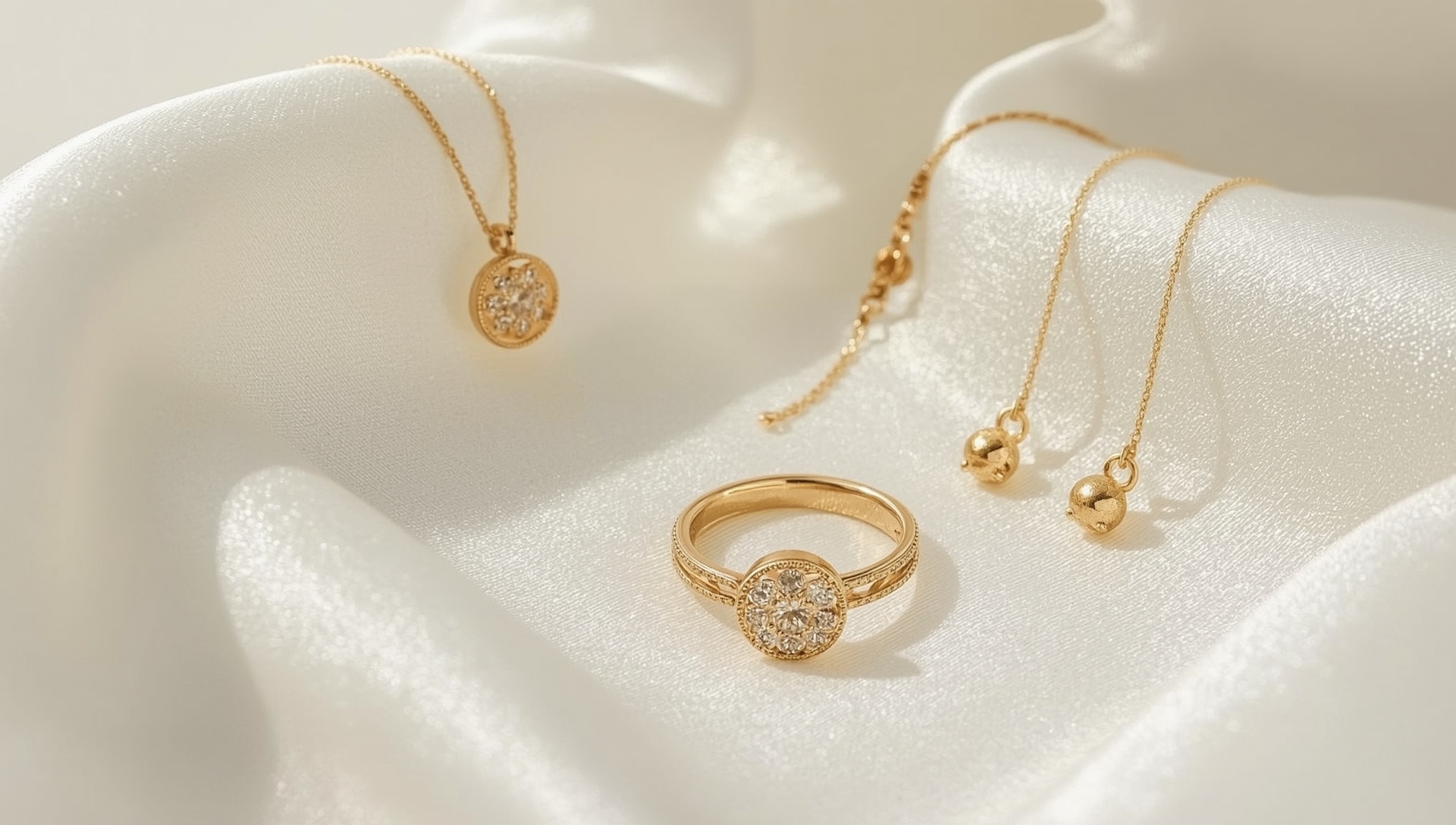 lucid realism a closeup shot of antitarnish gold jewelry displ 3
